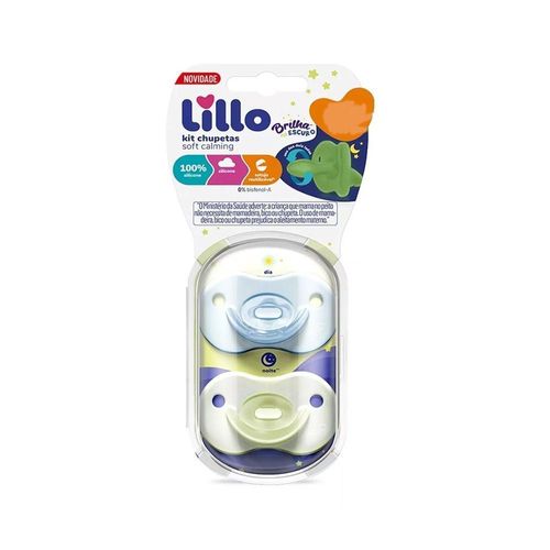 Lillo Chupeta Soft Calmimg Night Tamanho Nº 2 Azul com 1 Unidade
