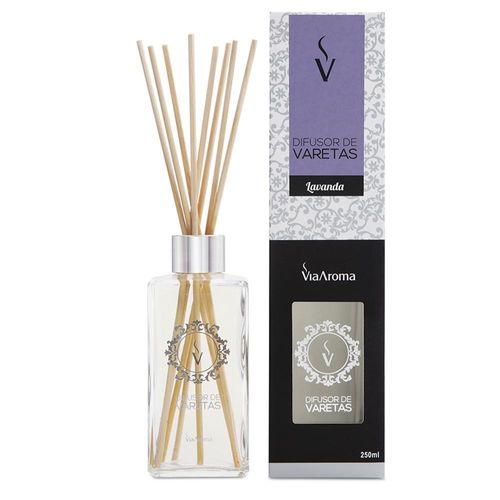 Via Aroma Líquido Difusor de Aromas com Varetas Lavanda 250ml