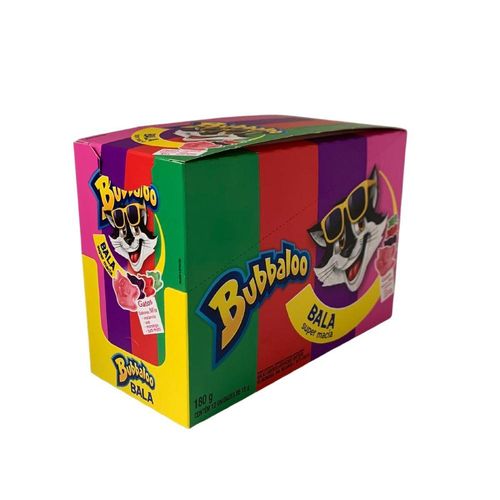 Bala Bubbaloo Gatos Mix com 12 Unidades com 15g