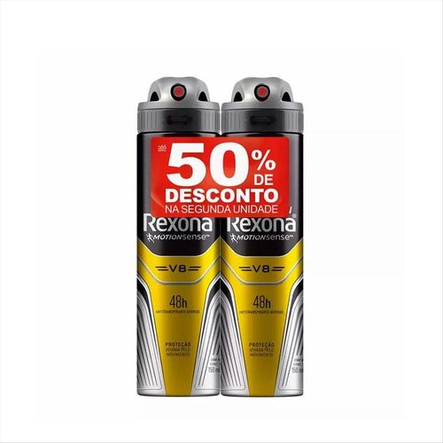 Pack Desodorantes Aerossóis Rexona Men Motionsense V8 com 2 Unidades com 150ml