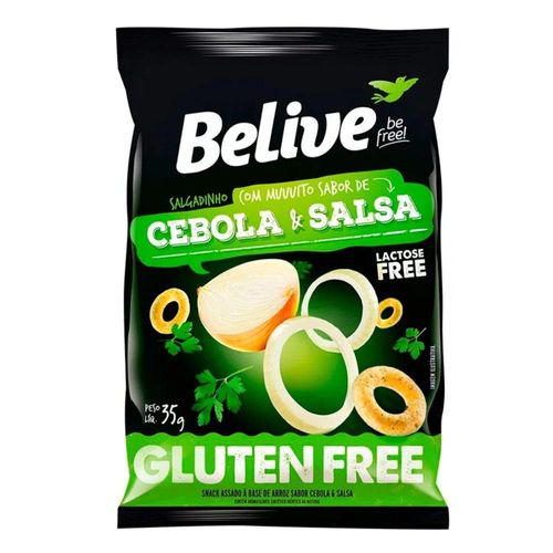 Snack Multigrãos Sabor Cebola e Salsa Belive 35g