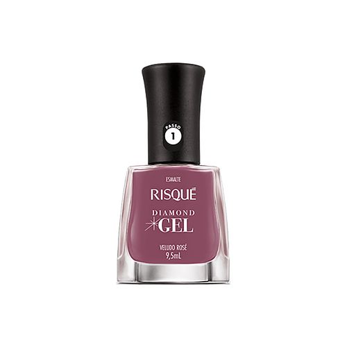 Esmalte Risqué Diamond Gel Veludo Rosé 8ml