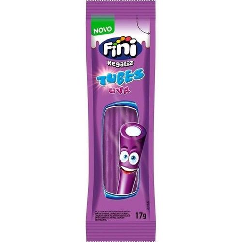 Doce Fini Tubes Twister Sabor Uva Azedinho 17g