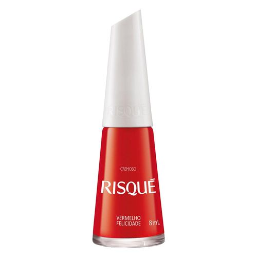 Risque Esmalte Líquido Blíster Cremoso Vermelho Felicidade 8ml
