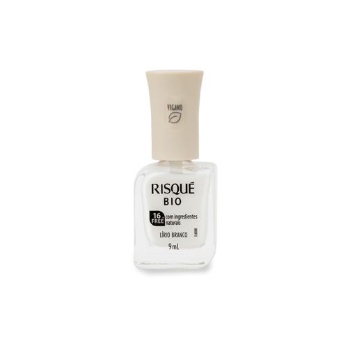 Esmalte Cremoso Risqué Bio Lírio Branco 9ml