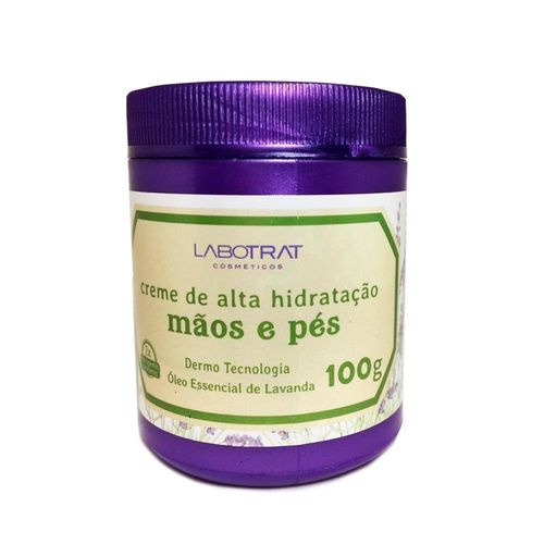 Labotrat Creme Alta Hidratante Mãos e Pés Lavanda 100g