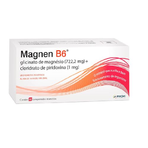 Magnen B6 722,22mg + 1mg com 60 Comprimidos Revestidos