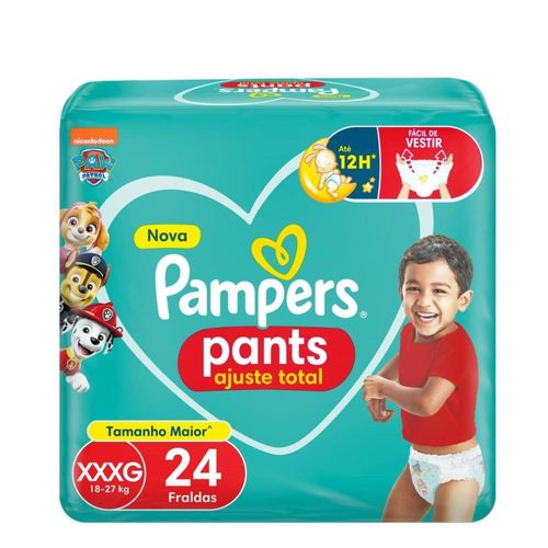 Fraldas Descartáveis Pampers Pants XXXG com 24 Unidades