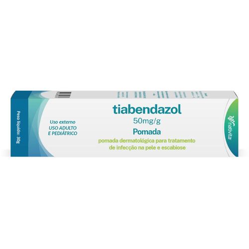 Tiabendazol 50mg/g Nativita Pomada Dermatológica 30g