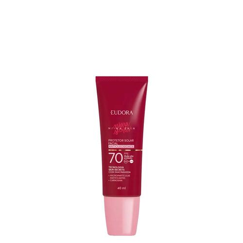 Protetor Solar Facial Eudora Niina Skin Antioleosidade FPS 70 40g