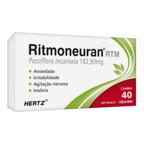 Ritmoneuran Rtm 182,93mg com 40 Cápsulas