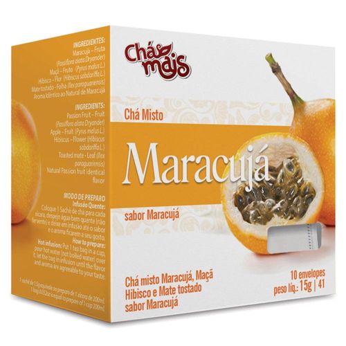 Chá Misto Maracujá Chá Mais com 10 Sachês