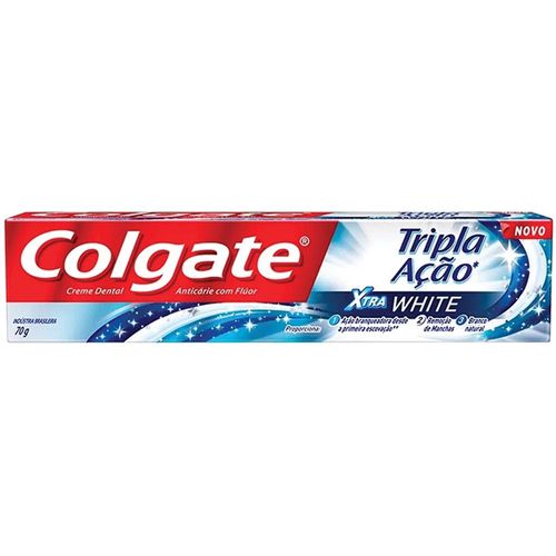 Creme Dental Tripla Ação Xtra White Colgate 70g