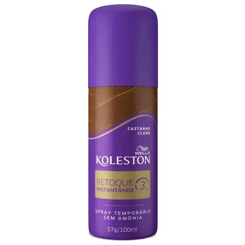 Spray Retoque de Raiz Koleston Castanho Claro 100ml