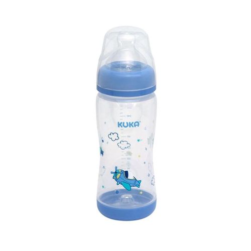 Mamadeira Kuka Elegance Plus Bico Ortodôntico Cor Azul Capacidade 320ml