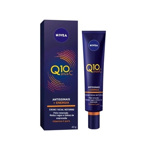 Creme Facial Noturno Antissinais Nivea Q10 Plus C 40g