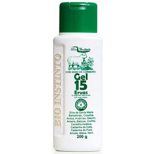 Gel de Massagem Bio Instinto Corporal 15 Ervas com Sebo de Carneiro 200g