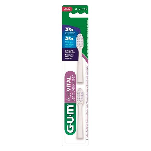 Refil Escova Dental Sonic Deep Clean Gum com 2 Unidades