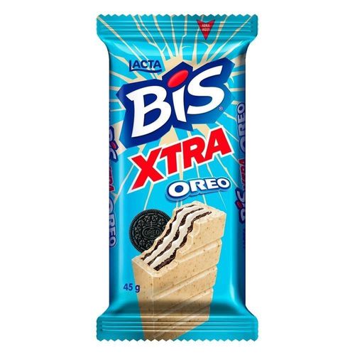 Wafer com Chocolate Bis Xtra Oreo Lacta 45g