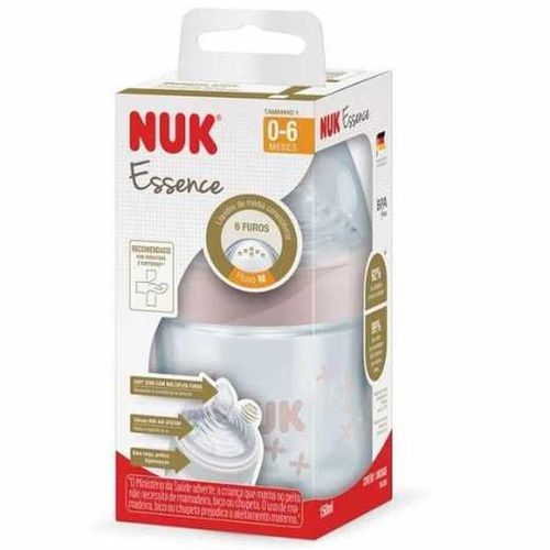 Mamadeira NUK Essence Rosa Tamanho 1 Girl 150ml