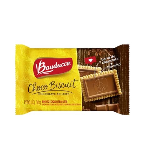 Biscoitos Bauducco Chocobiscuit ao Leite 36g
