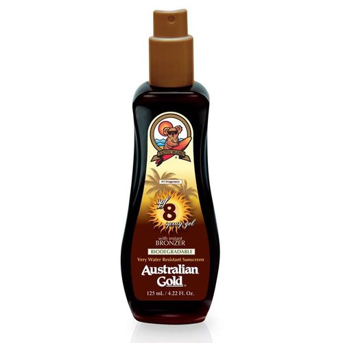 Bronzeador Australian Gold FPS 8 Instant Bronzer Spray Gel 125ml