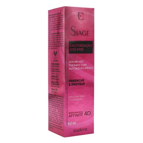 Sérum Capilar Hot Therapy Siáge Cauterização dos Fios Eudora 60ml