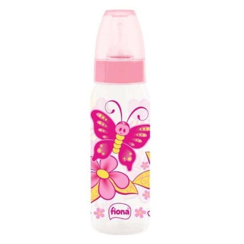 Mamadeira Fiona Ortodôntica Desenhos Rosa 240ml