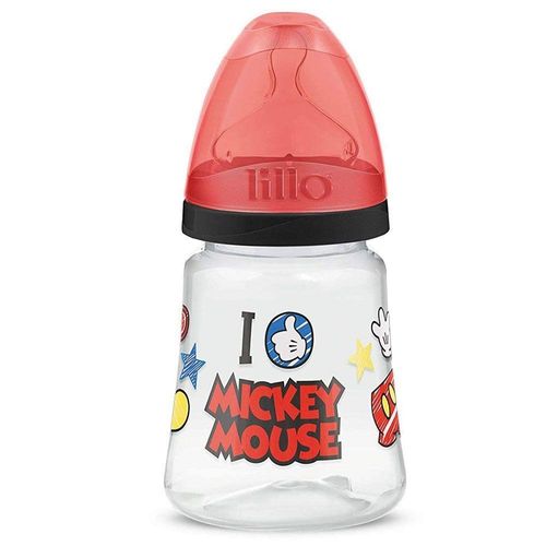 Mamadeira Lillo Disney Mickey Nº1 Ortodôntica Silicone 180ml