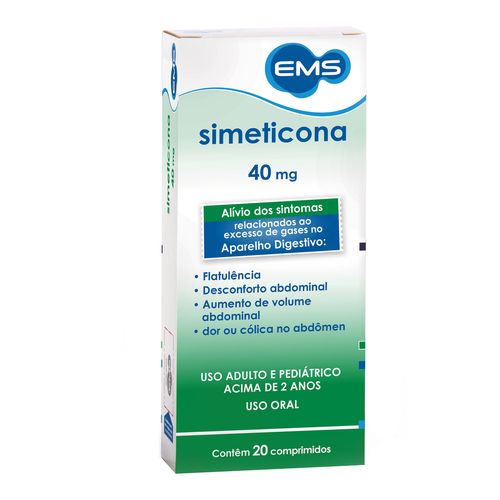 Simeticona 40mg com 20 Comprimidos