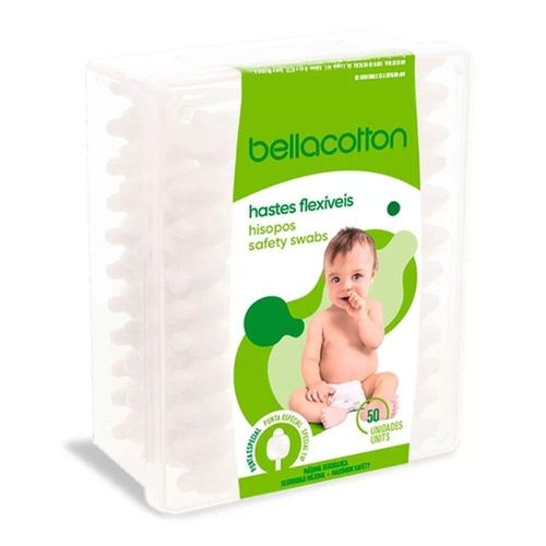 Hastes Flexíveis Baby Bellacotton com 50 Unidades