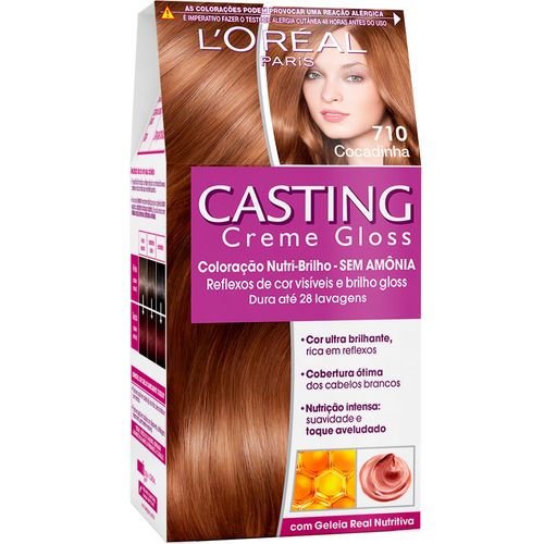 Coloração Permanente L'Oréal Casting Creme Gloss N° 710 Cocadinha com 1 Unidade