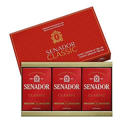 Estojo Senador Sabonetes Classic com 3 Sabonetes com 130g