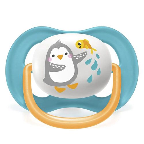 Chupeta Avent Ultra Air Pinguim Be Happy 6-18 Meses com 1 Unidade