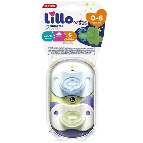Lillo Chupeta Soft Calmimg Night Tamanho Nº 1 Azul com 1 Unidade