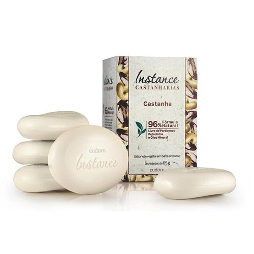 Eudora Sabonete Barra Instance Castanha 85g