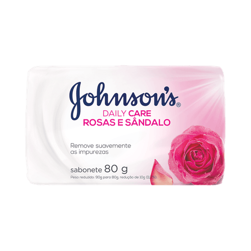 Sabonete Johnsons Daily Care Rosas e Sândalo 80g
