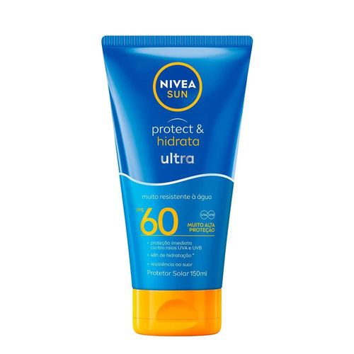 Protetor Solar Facial Loção Hidratante Fps 60 Nivea Sun Protect & Hidrata Ultra 150ml