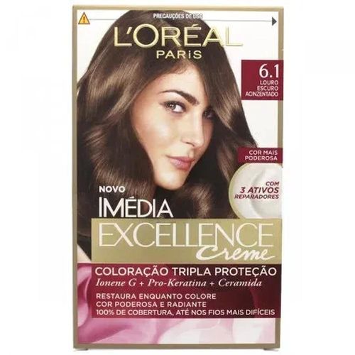 Imedia Kit 6.1 Louro Escuro Acinzentado + Condicionador Cuidado Milagroso da Cor 50 com 1 Unidade