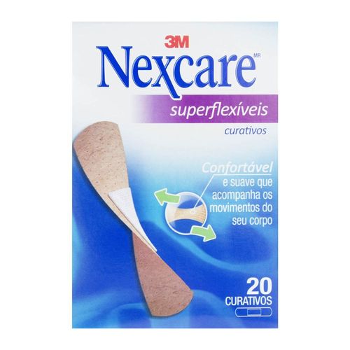 Curativos Nexcare 3M Superflexível com 20 Unidades