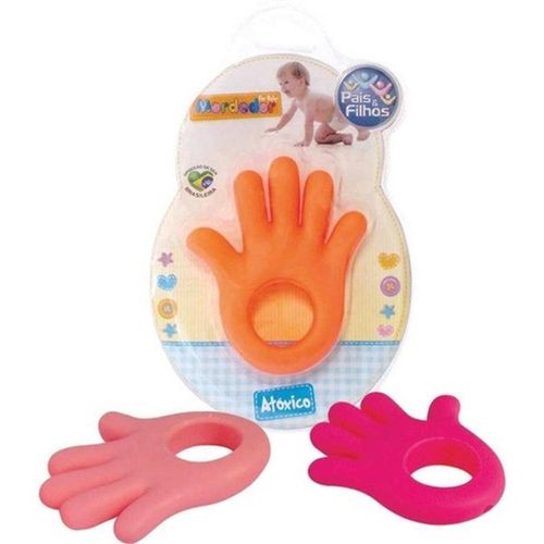 Mordedor Mãozinha Pais E Filhos com 1 Unidade