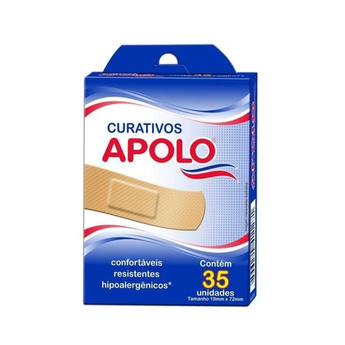 Curativos Hipoalergênicos Apolo com 35 Unidades