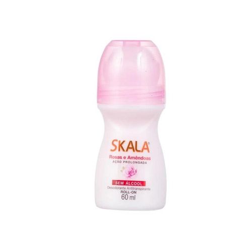 Desodorante Roll-On Feminino Rosas e Amêndoas Skala 60ml