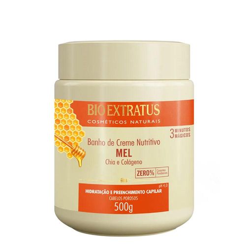 Creme Capilar Bio Extratus Banho Nutritivo Mel Chia e Colágeno 500g