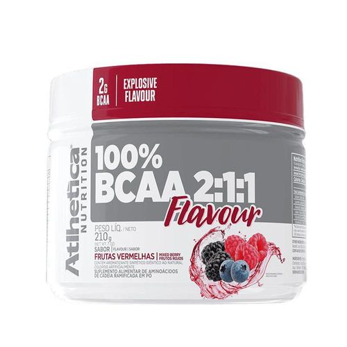 100% BCAA Pó Flavour Frutas Vermelhas 2.1.1 210g