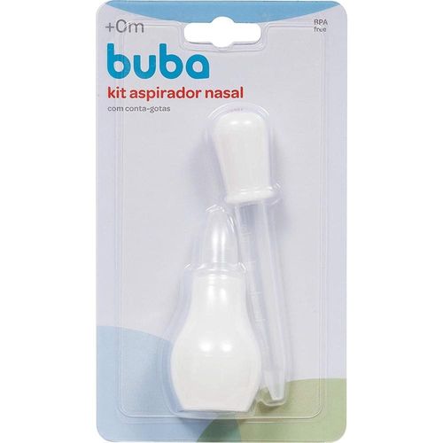 Kit Buba Baby com 1 Aspirador Nasal + 1 Conta-Gotas
