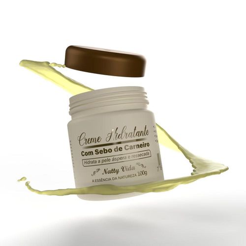Natty Vida Creme Hidratante Corporal Sebo Carneiro 100g