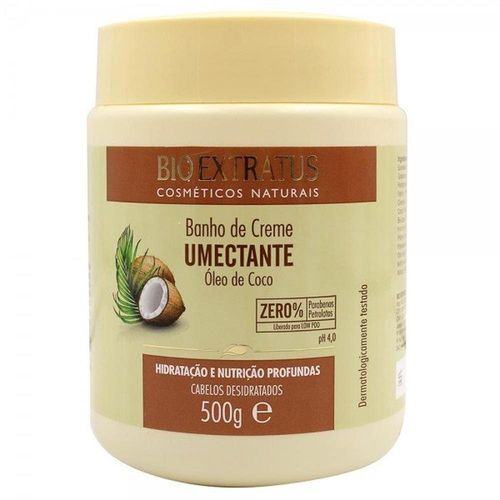 Banho de Creme Umectante Bio Extratus Óleo de Coco 500g