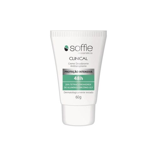 Soffie Clinical Creme Antitranspirante 48H Proteção Intensiva 60g