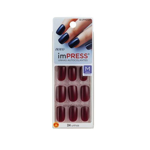 Impress Unhas Postiças Matte Born Pretty Curto 24 Unidades